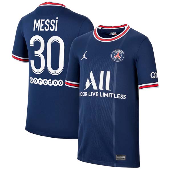 Camiseta Paris Saint Germain NO.30 Messi 1ª 2021/22 Azul